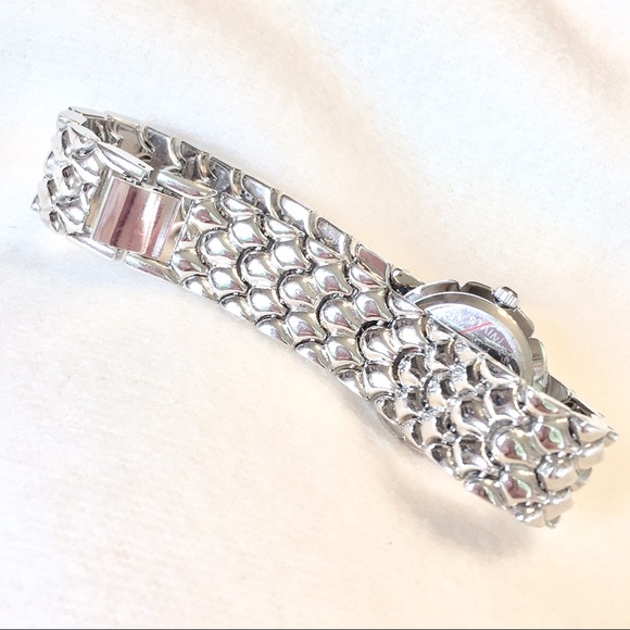 Côte d’ Azur silver watch with rhinestones - Picture 3 of 5